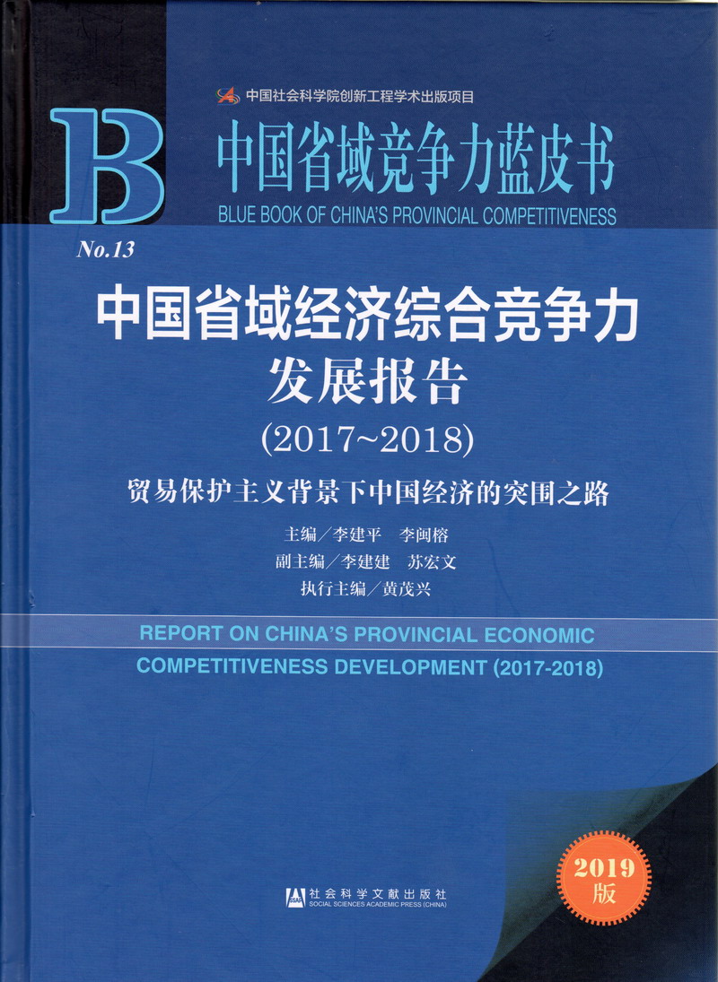 操幼处女逼网站中国省域经济综合竞争力发展报告（2017-2018）